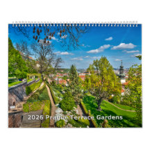 Calendario 2026 Praga - Jardines de Terrazas