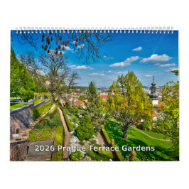 Calendario 2026 Prague - Terrace Gardens Calendar