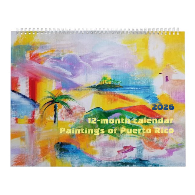 Calendario 2026 Puerto Rico 12-month Calendar (Tapa)