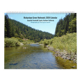 Calendario 2026 Richardson Grove California Layout