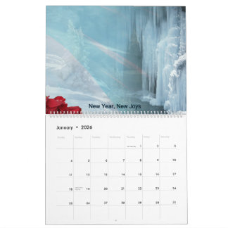 Calendario 2026 Scenic Seasons Monthly Wall Calendar