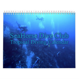 Calendario 2026 SeaHorse Dive Club Tropical Diving Calendar
