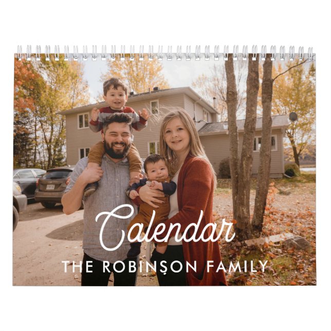 Calendario 2026 Simple Create Your Own Custom Family Photo  (Tapa)