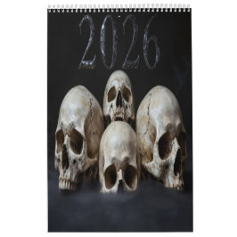 Calendario 2026 Skull Art Calendar