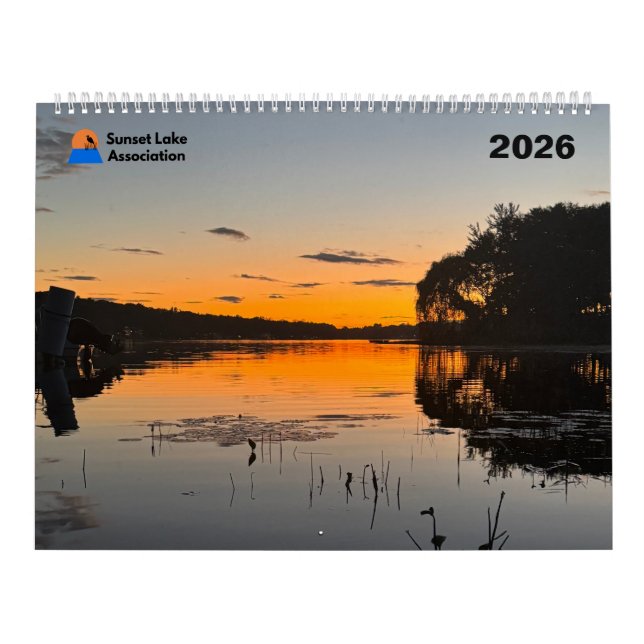 Calendario 2026 Sunset Lake Calendar (Tapa)