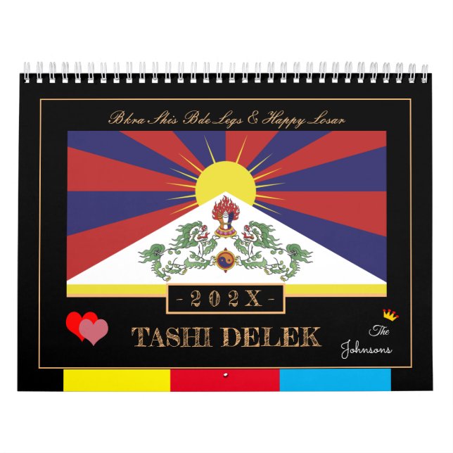 Calendario 2026 Tibetan Losar y Tashi Delek - Año Nuevo/Tíbet (Tapa)