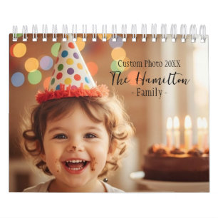 Calendario 2026 to 2027 Personalized 12-Photo Wall Calendar