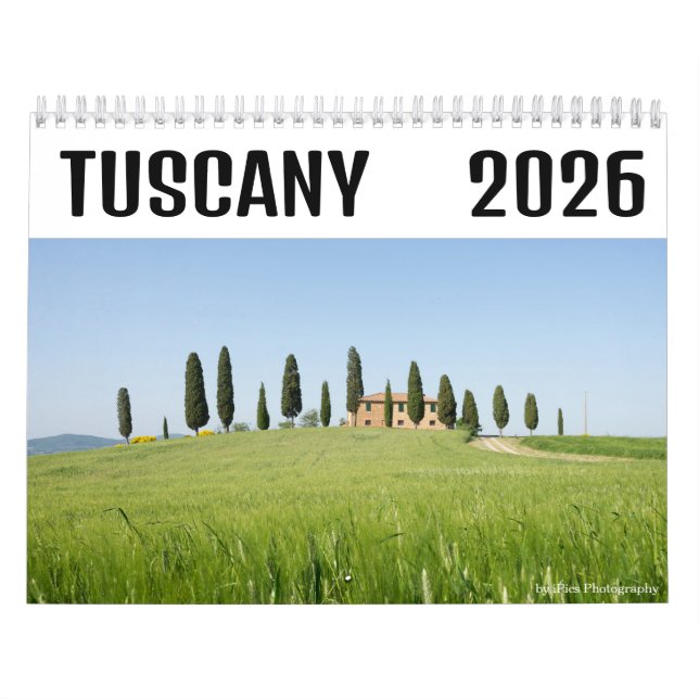 Calendario 2026 Tuscany landscape photography  (Tapa)