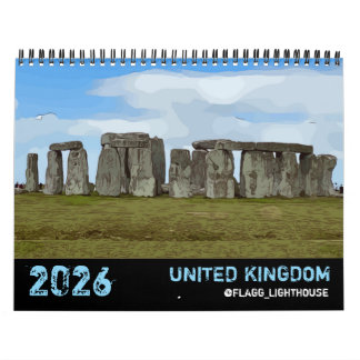 CALENDARIO 2026 UNITED KINGDOM CALENDAR