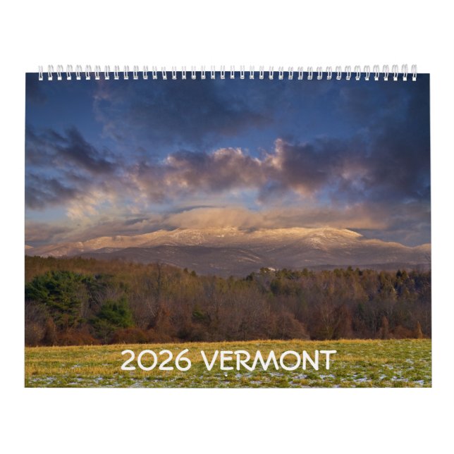 Calendario 2026 Vermont Calendar (Tapa)