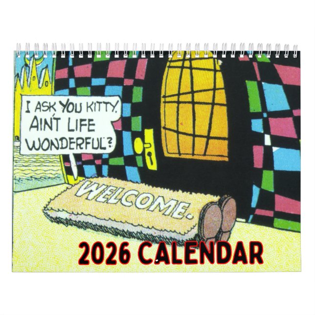 Calendario 2026 Vintage Cliff Sterrett Wall Calendar (Tapa)