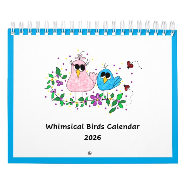 Calendario 2026 Whimsical Birds Calendar . . . (Tapa)