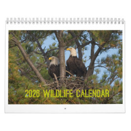 Calendario 2026 Wildlife Calendar by Kevin Harris