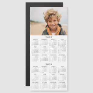 Calendario 2027 2028 con Tarjeta Magnética de Foto
