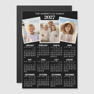 Calendario 2027 3 Fotos - Tarjeta Magnética Vista