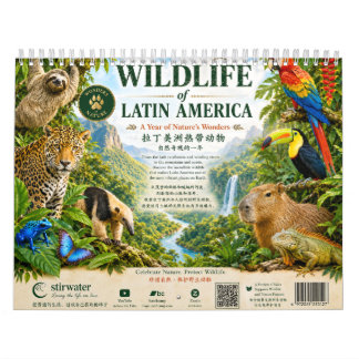 Calendario 2027 Animales tropicales América Latina
