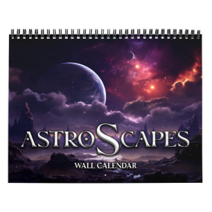 Calendario 2027 Astroscapes Paisaje de Ciencia Ficción del Es