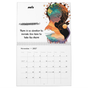Calendario 2027 Celestial Personalizable - Agrega tus Fotos