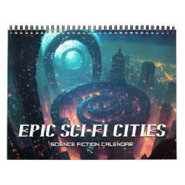 Calendario 2027 Ciudades Épicas de Ciencia Ficción
