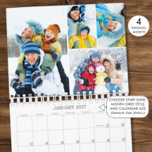 2027 Colage de fotos personalizadas simple 4 por m