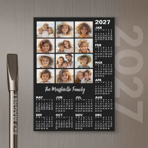 Calendario 2027 con 12 Fotos - Año Magnético