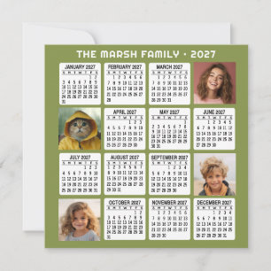 Calendario 2027 con 4 Fotos