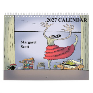 Calendario 2027 con arte de Margaret Scott