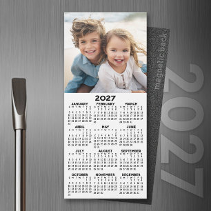 Calendario 2027 con Foto Magneto Minimalista Moder