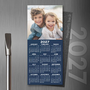 Calendario 2027 con Foto Magneto Minimalista Moder
