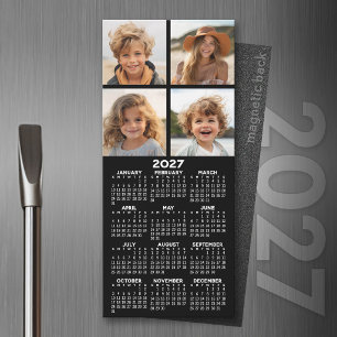 Calendario 2027 con Foto Magneto Minimalista Moder