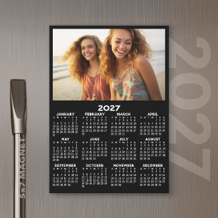 Calendario 2027 con Foto Vista Anual Moderno Minim