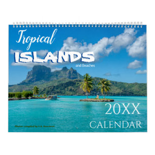Calendario 2027 de Islas Tropicales y Playas