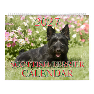 CALENDARIO 2027 DEL TERRIER ESCOCÉS