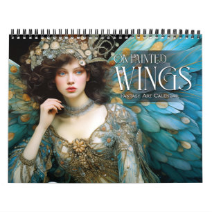 Calendario 2027 En Alas Pintadas Hadas Ángeles Arte Fantástic