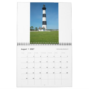 Calendario 2027: Faros de Carolina del Norte Med