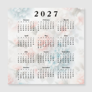 Calendario 2027 Flores