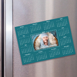 Calendario 2027 Foto Familiar Personalizada Imán A