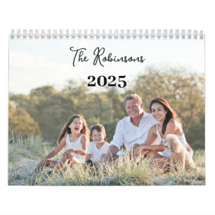 Calendario 2027 Foto Familiar Sentimental Moderno Elegante
