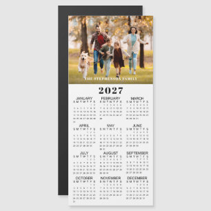 Calendario 2027 Foto Magnético Personalizado