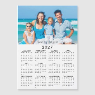 Calendario 2027 Foto Magnético Personalizado