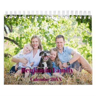 Calendario 2027 Foto personalizada Crea tu propia familia