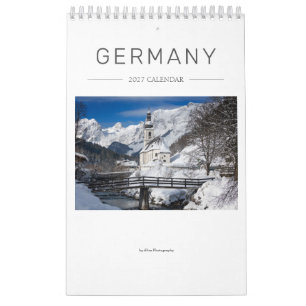 Calendario 2027 fotografía de naturaleza y paisajes de Aleman