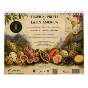 Calendario 2027 Frutas tropicales Latinoamérica