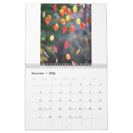 Calendario 2027 (Hojas de otoño - Creado por Grok)