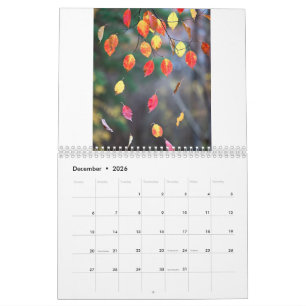 Calendario 2027 (Hojas de otoño - Creado por Grok)