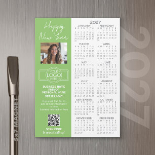 Calendario 2027 IMÁN - logo, Código QR, Foto Plus