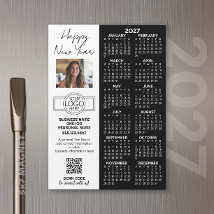 Calendario 2027 IMÁN - logo, Código QR, Foto Plus
