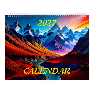 Calendario 2027 Increíbles Paisajes de Ensueño Esplendor Tres