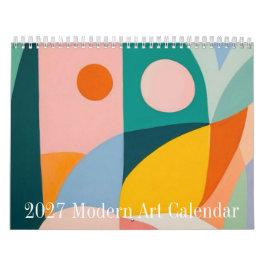 Calendario 2027 Modern Art Minimalist Wall Calendar 12-Month 