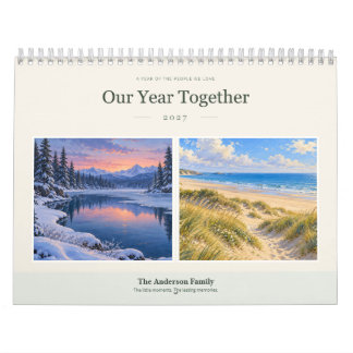 Calendario 2027 Nuestro Año Juntos Foto Personalizada